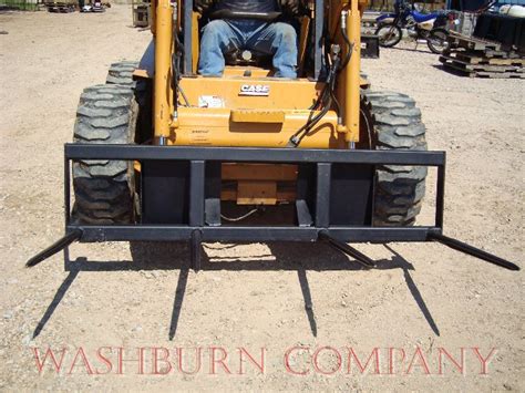 skid steer hay spear|skid steer hay bale attachment.